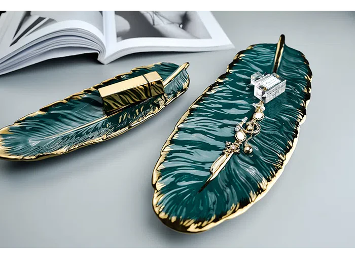 Bandeja Europeia de Folha em Cerâmica