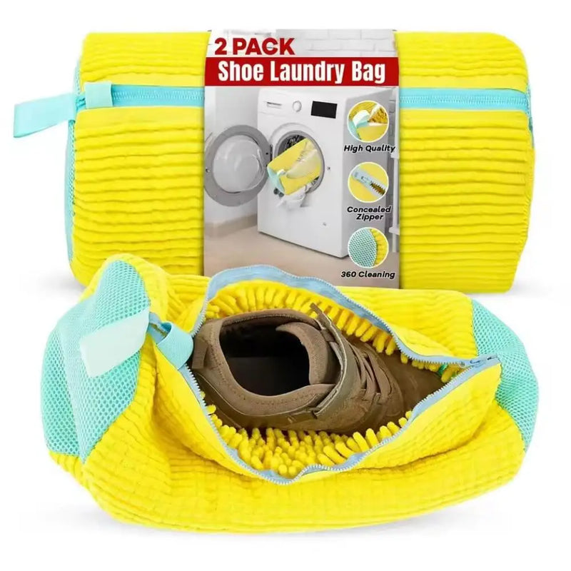 Laundry Bags Shoe Washing Machine Bag-with Zipper Laundry Bag with Rich Fluff Inside, Perfect for Sneakers and Casual Shoes