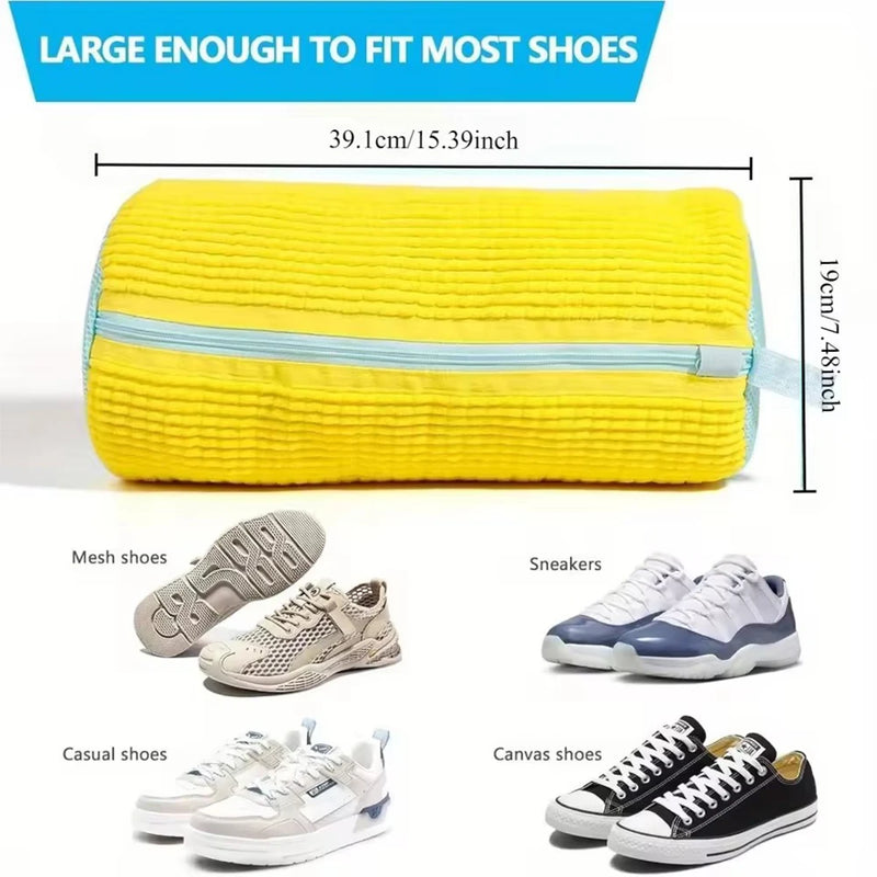 Laundry Bags Shoe Washing Machine Bag-with Zipper Laundry Bag with Rich Fluff Inside, Perfect for Sneakers and Casual Shoes