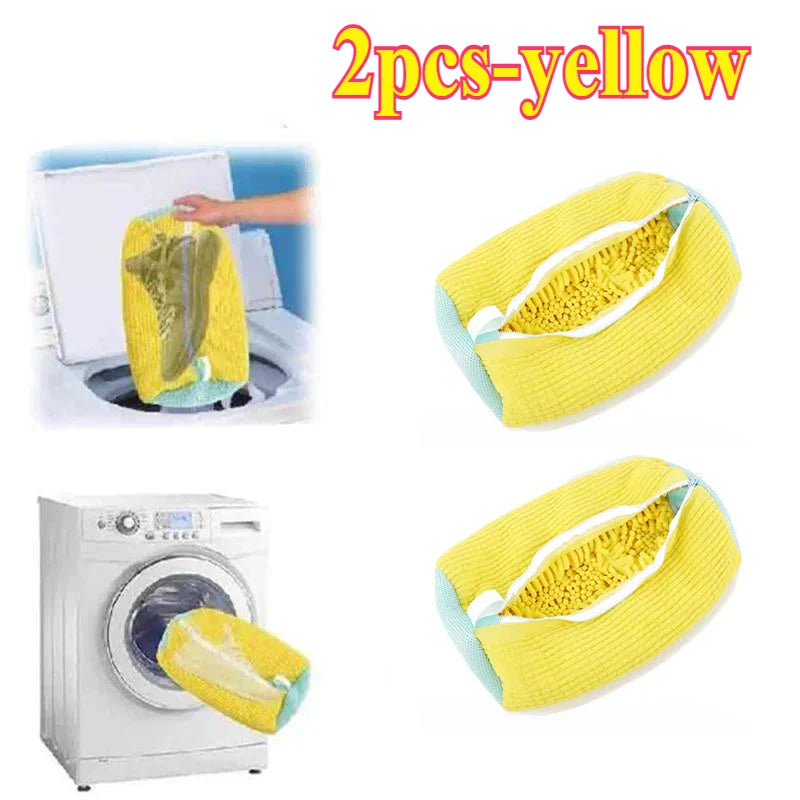 Laundry Bags Shoe Washing Machine Bag-with Zipper Laundry Bag with Rich Fluff Inside, Perfect for Sneakers and Casual Shoes